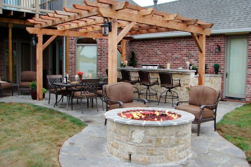 Bålsted i haven: Det integrerede bålsted Inspiration til bålsted i haven: Det integrerede bålsted